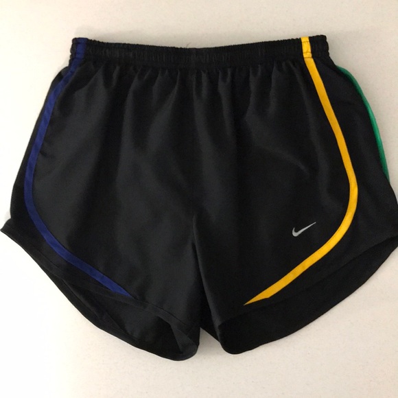 black and gold nike shorts womens